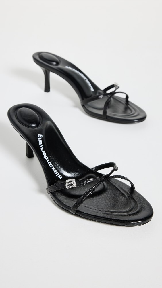 

Шлепанцы Alexander Wang Lucienne 65 Strappy, черный