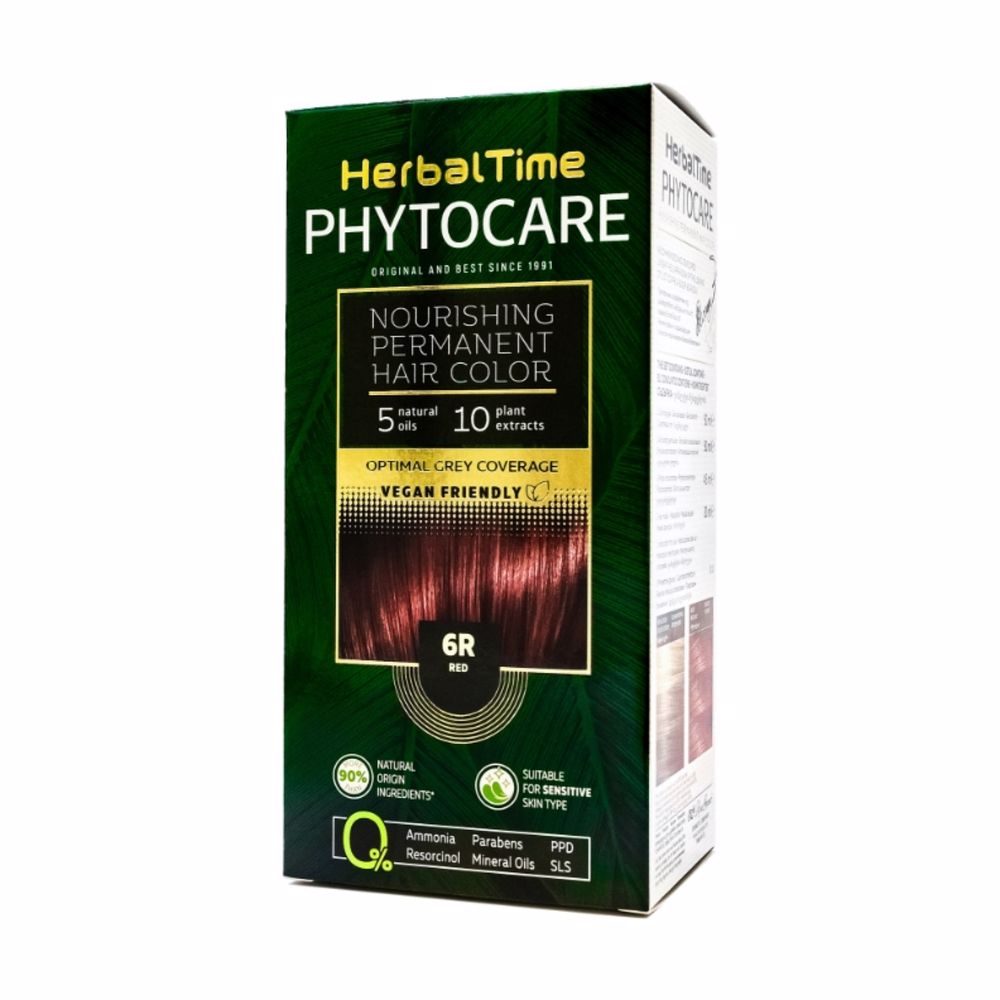 Краска для волос Tinte Permanente Phytocare Sin Amoníaco (95% Vegano) Herbal Time, 100 мл цена и фото