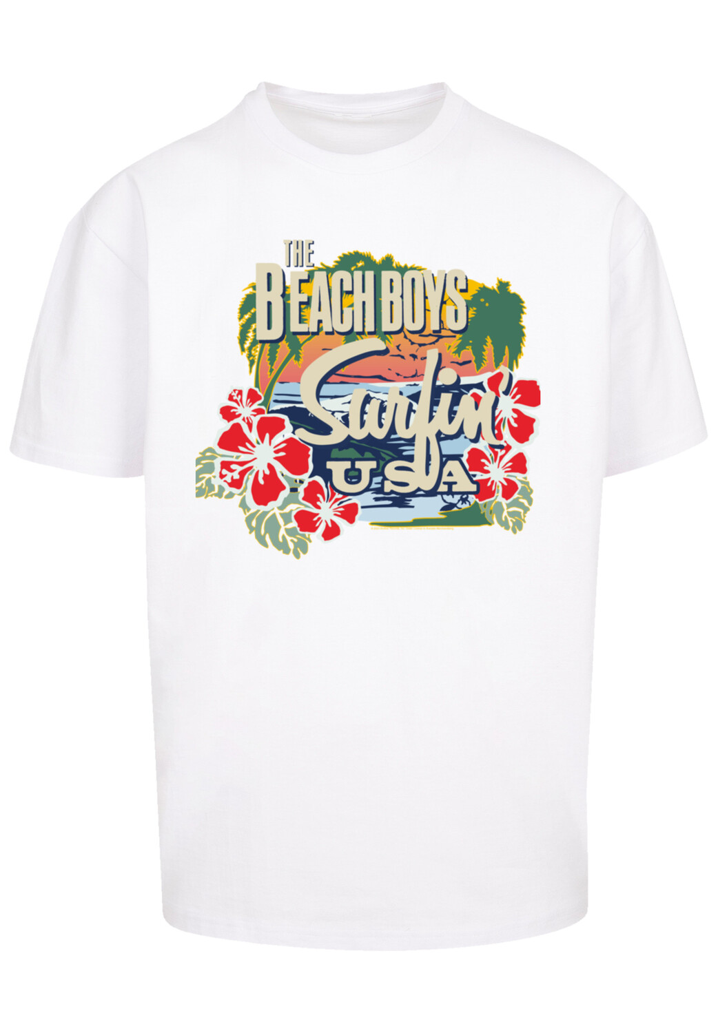 

Футболка F4NT4STIC The Beach Boys Musik Band Tropical, белый
