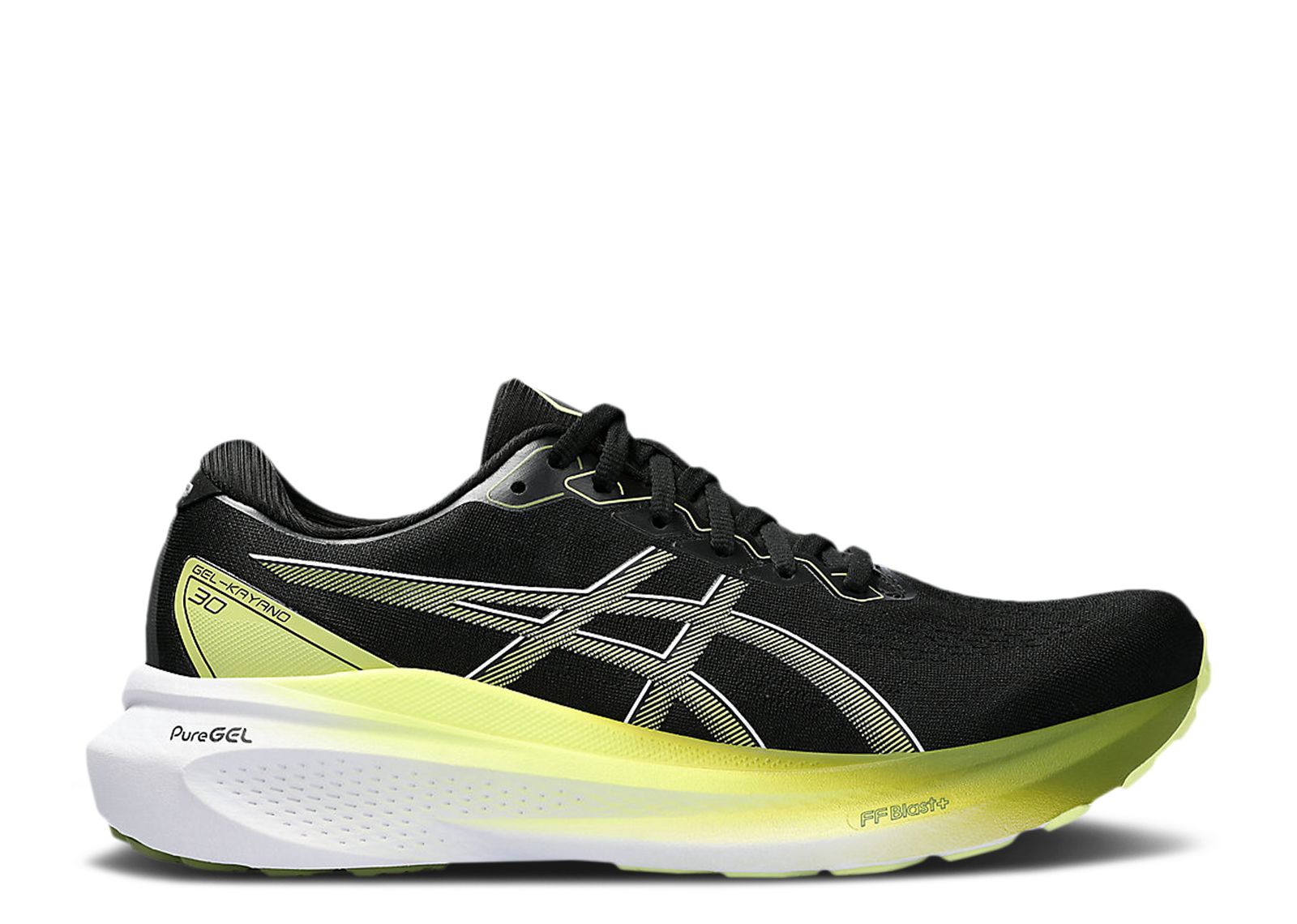 

Кроссовки ASICS Gel Kayano 30 Wide 'Black Glow Yellow', черный