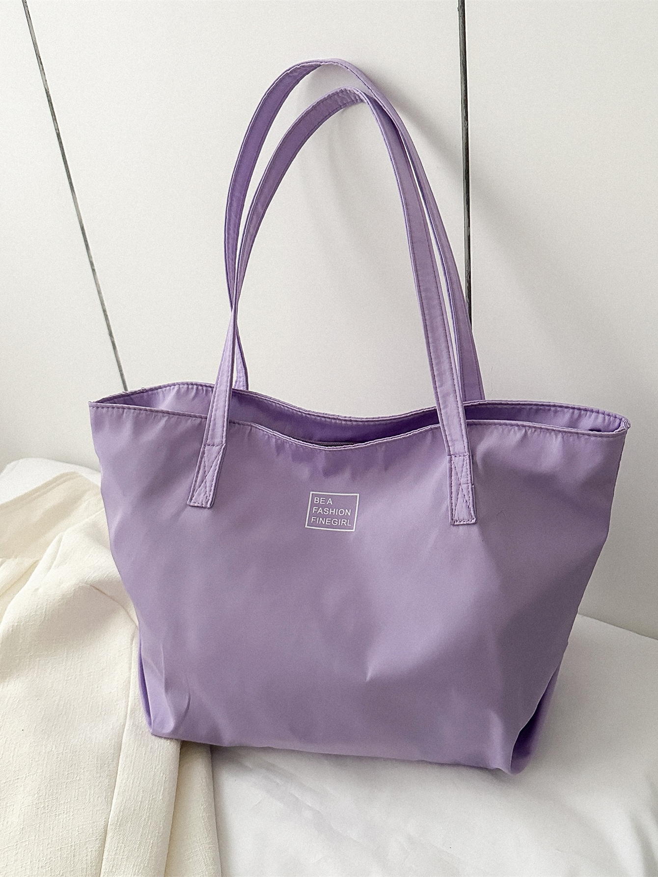1 шт. Модная однотонная и простая сумка через плечо большой вместимости, фиолетовый вместительные сумки kangol женская холщовая сумка на плечо модная большая сумка тоут повседневные дизайнерские женские сумки
