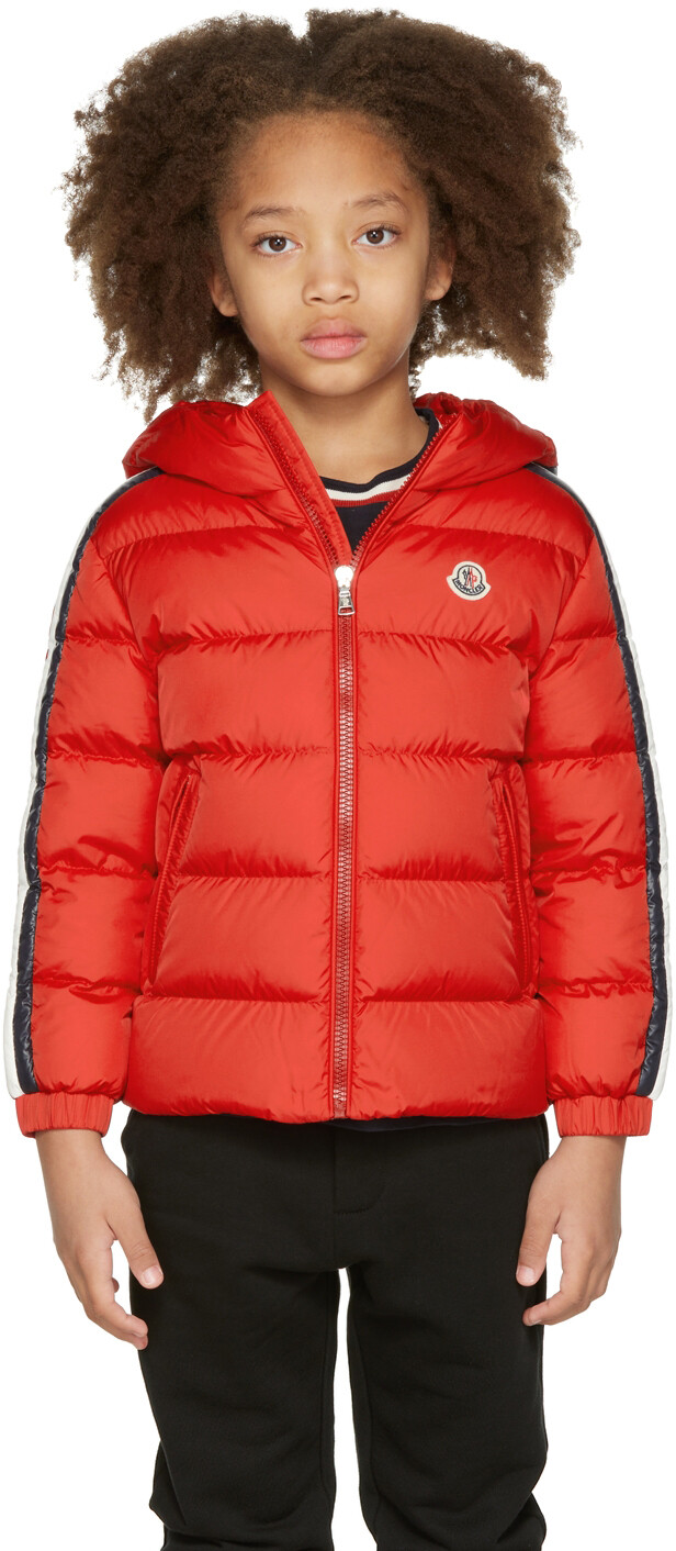 

Детская красная пуховая куртка Chrale Красная Moncler Enfant