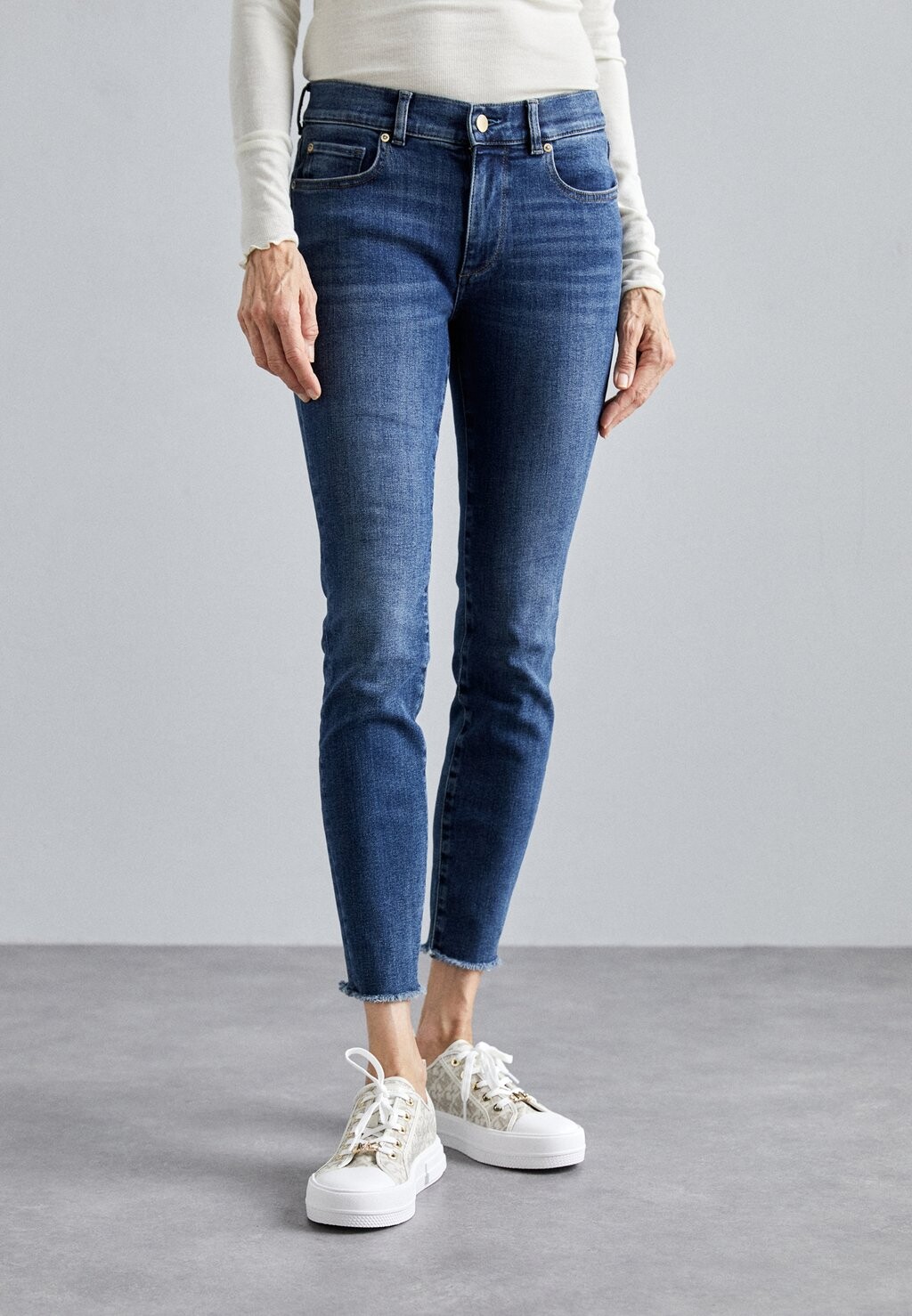 

Джинсы Skinny Fit Florence Mid Rise Instasculpt Ankle DL1961, цвет dark blue