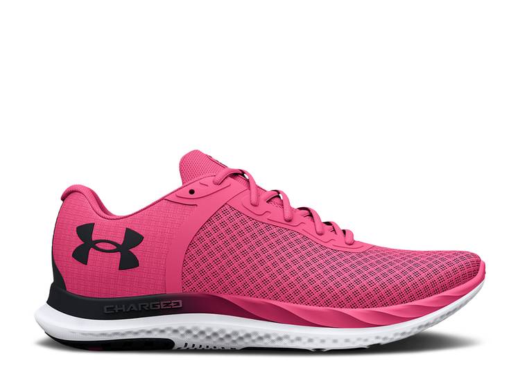 Кроссовки Under Armour WMNS CHARGED BREEZE 'PINK PUNK', розовый кроссовки under armour charged breeze black electro pink electro pink