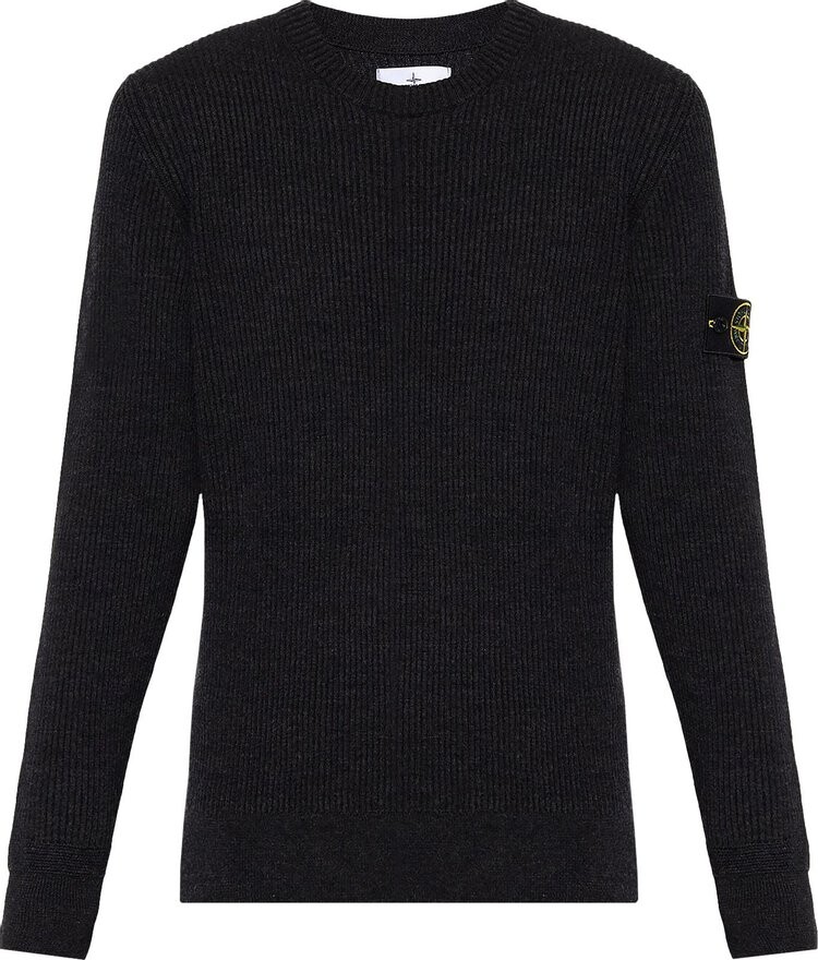 Толстовка Stone Island Crewneck 'Melange Charcoal', серый толстовка stone island crewneck red красный