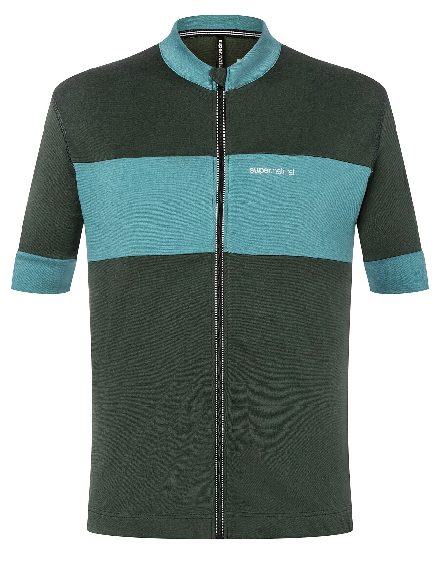 

Рубашка super.natural Merino Fahrradtrikot, темно-зеленый