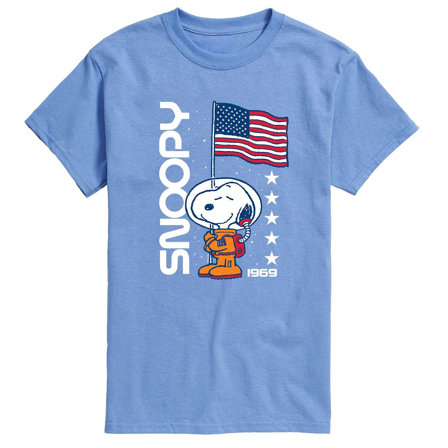 

Мужская футболка Peanuts Snoopy Flag 1969 Licensed Character