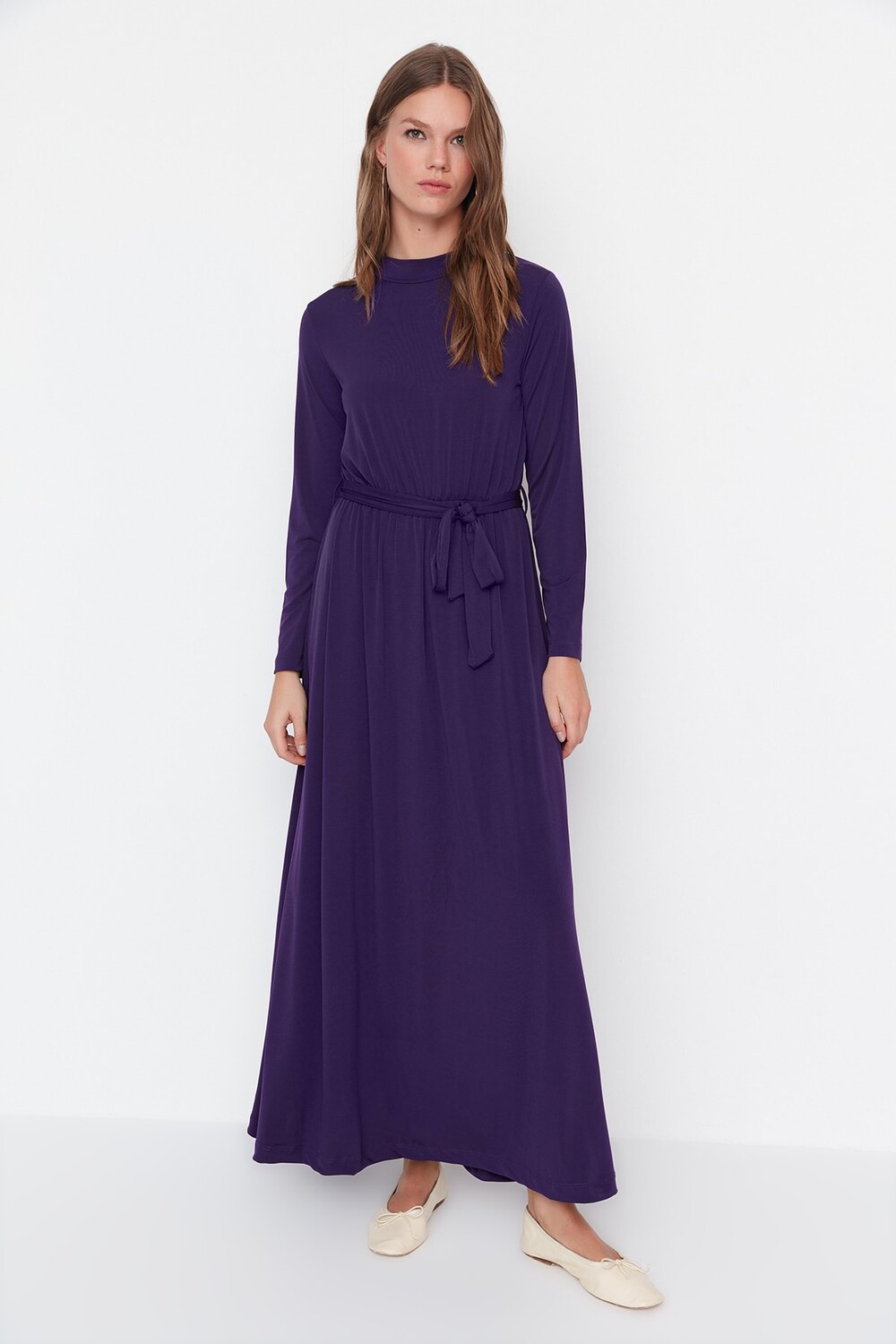 

Платье - Фиолетовое - Фигуристка Trendyol Modest, фиолетовый