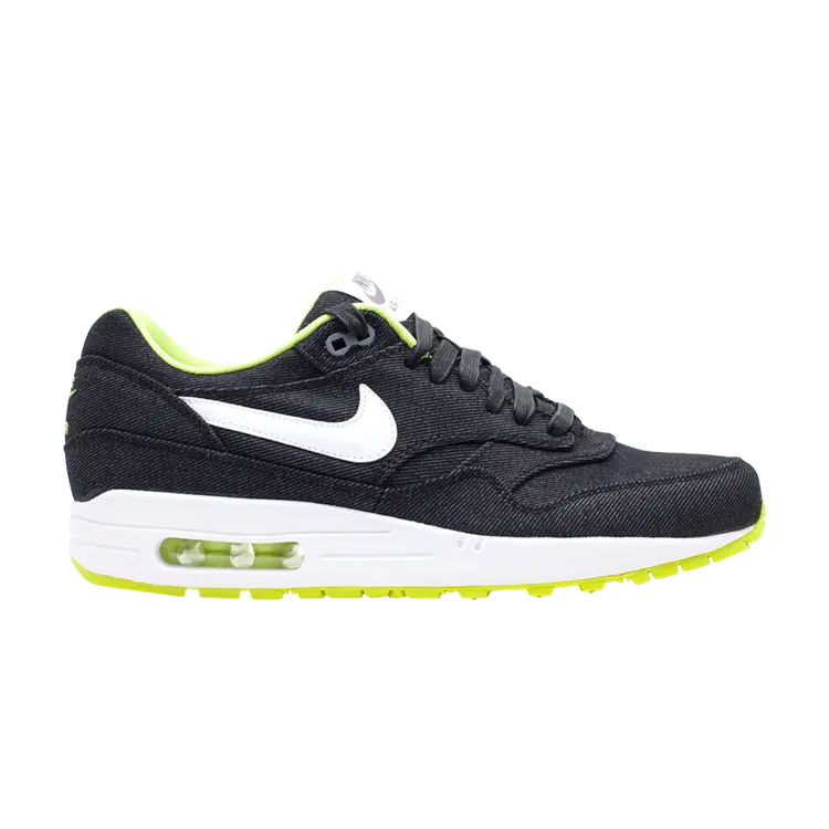 

Кроссовки Nike Air Max 1 Premium 'Black Denim Cyber', черный