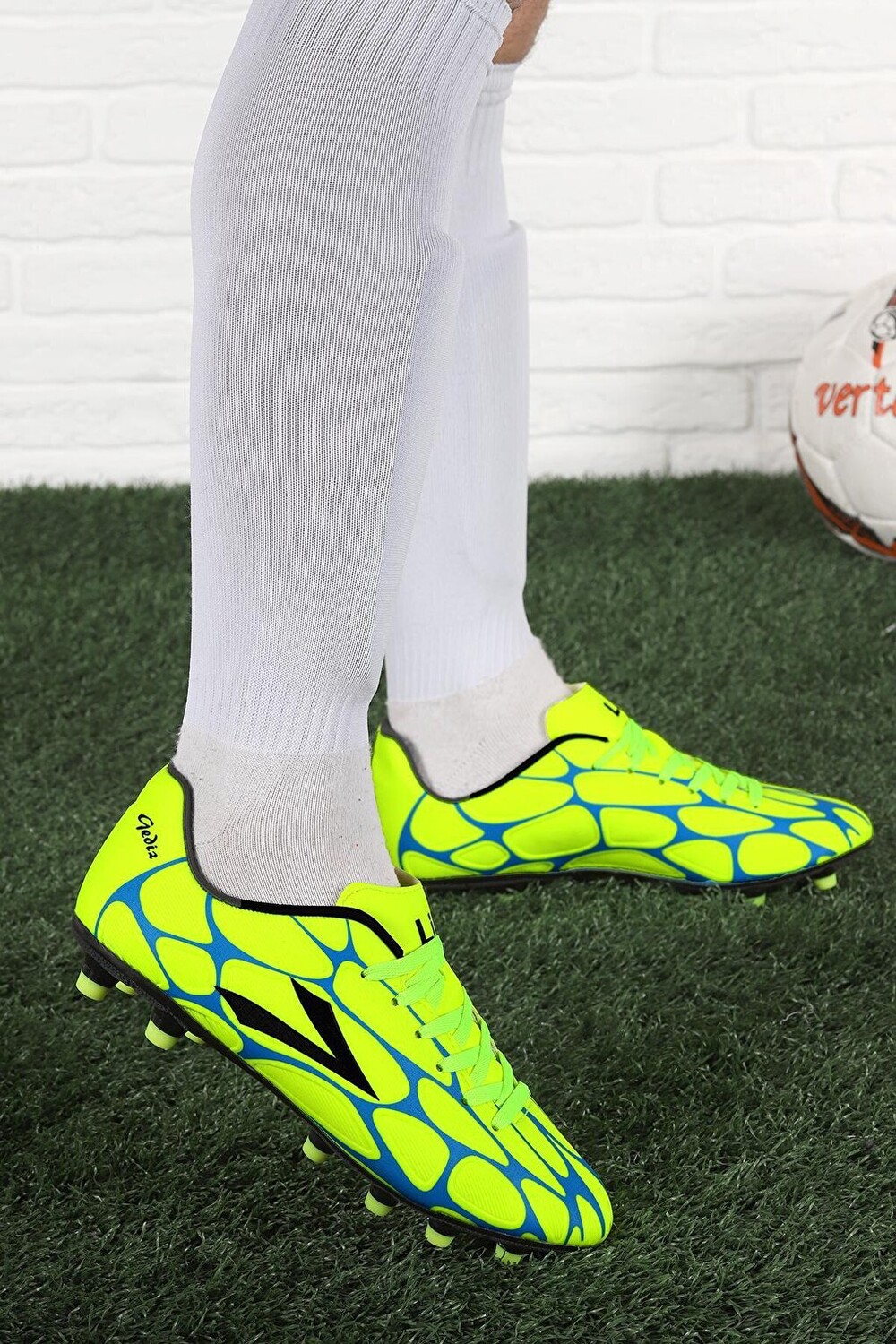 

Мужские спортивные футбольные бутсы Gediz PRM Cleats Turf Field Lig, желтый