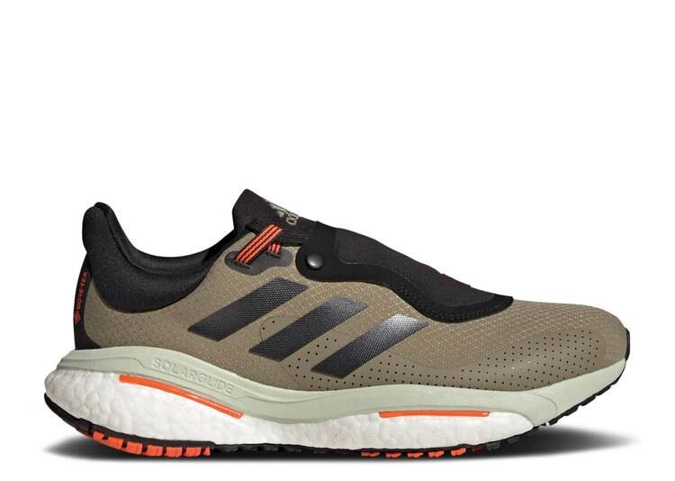 

Кроссовки Adidas SOLAR GLIDE 5 GORE-TEX 'ORBIT GREEN IMPACT ORANGE', зеленый
