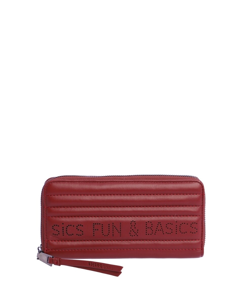 

Бордовый женский кошелек на молнии Fun & Basics, бордо