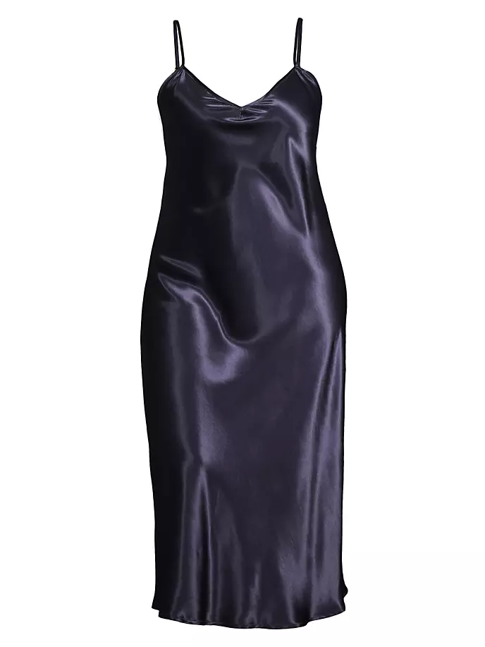 Атласное платье миди с комбинацией Cabaret Baacal, Plus Size, темно-синий re paчехол накладка artcolor для nokia 1 plus с принтом темно синий мрамор