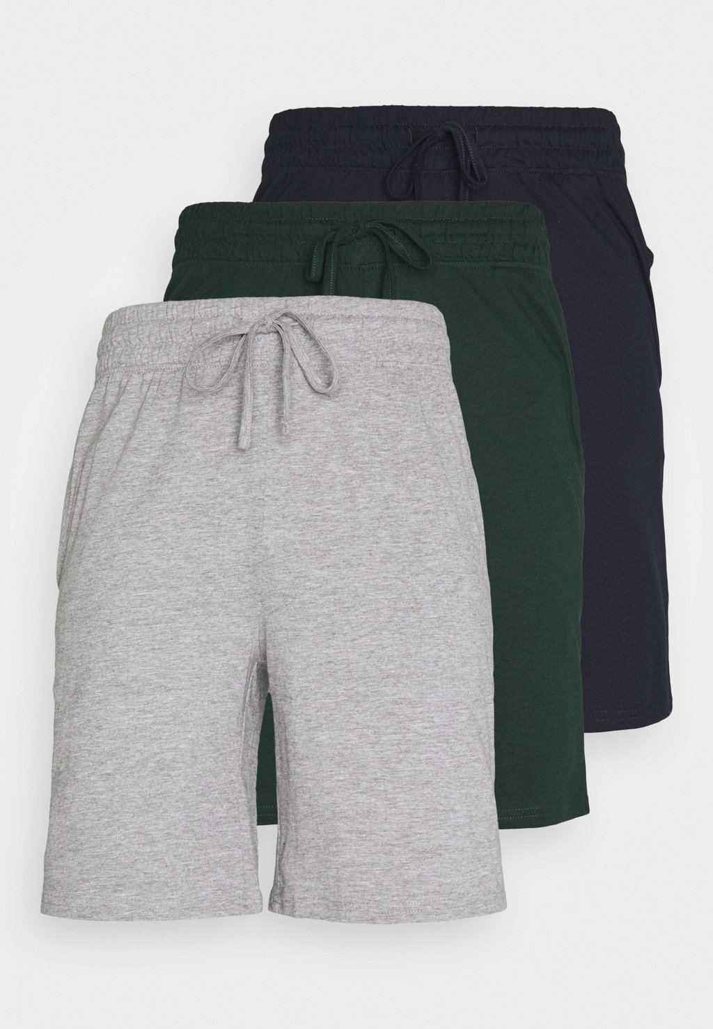 Пижамные штаны 3 ПАКЕТА Pier One, темно-синий/темно-серый в крапинку/темно-зеленый