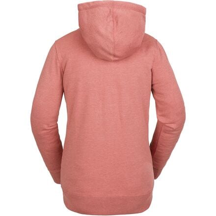 Флисовый пуловер Tower женский Volcom, цвет Earth Pink шикарный пуловер с капюшоном с завязками и передним карманом эластичный пуловер с завязкой толстовка пуловер свитшот мужская толстовка
