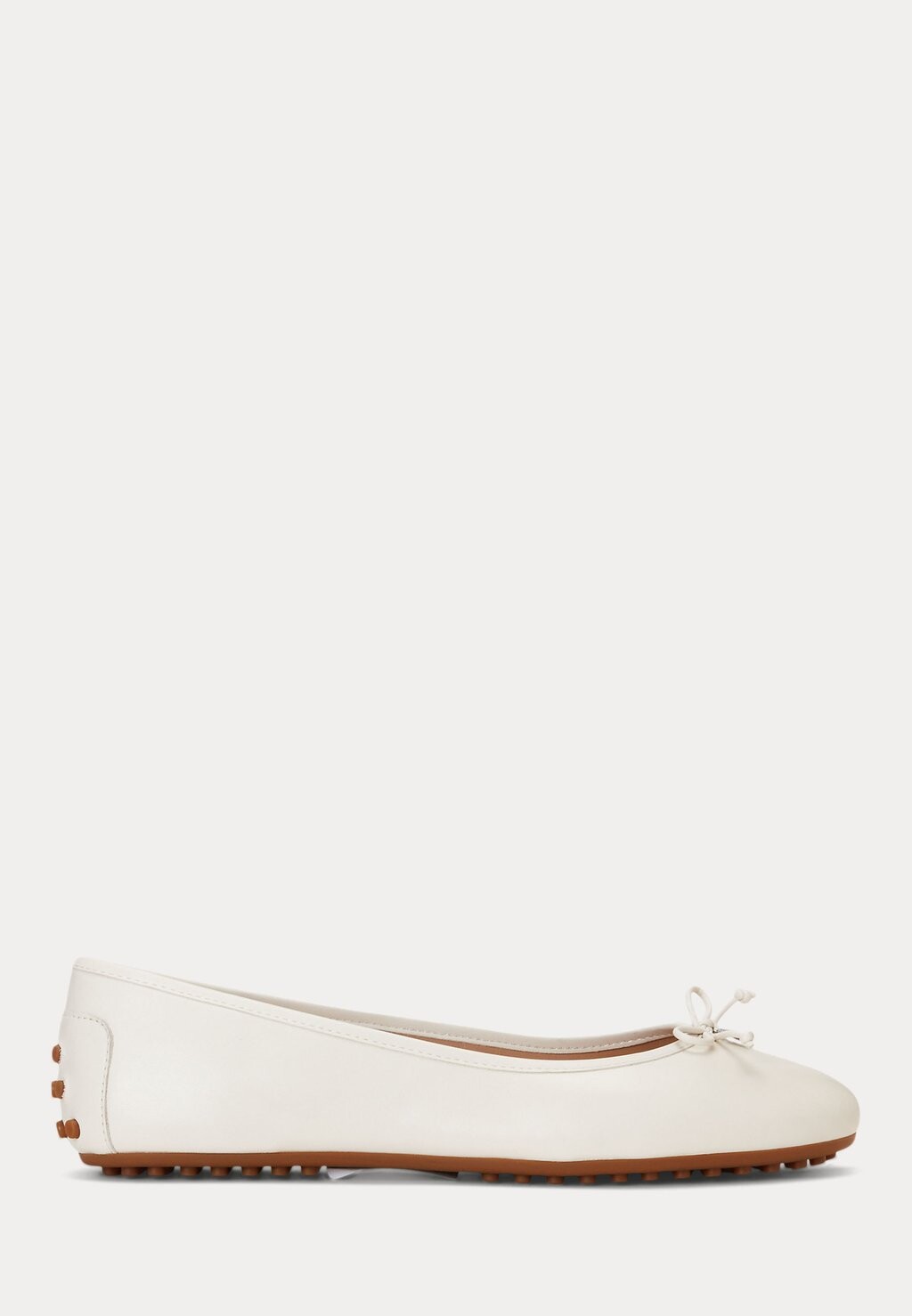 Балетки классические JAYNA DRIVER FLATS Lauren Ralph Lauren, цвет soft white