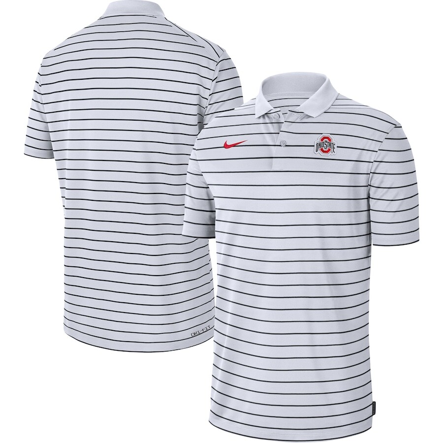 

Поло с коротким рукавом Nike Ohio State Buckeyes, белый