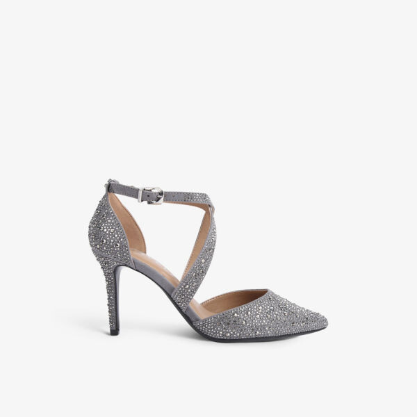 

Замшевые туфли Kross, украшенные кристаллами Carvela, серый