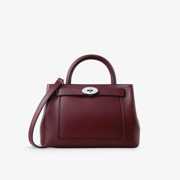 

Маленькая кожаная сумка через плечо Islington Mulberry, цвет black cherry