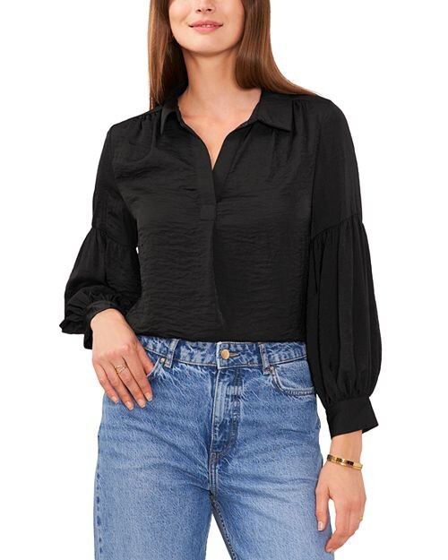 

Блузка с объемными рукавами VINCE CAMUTO, цвет Black
