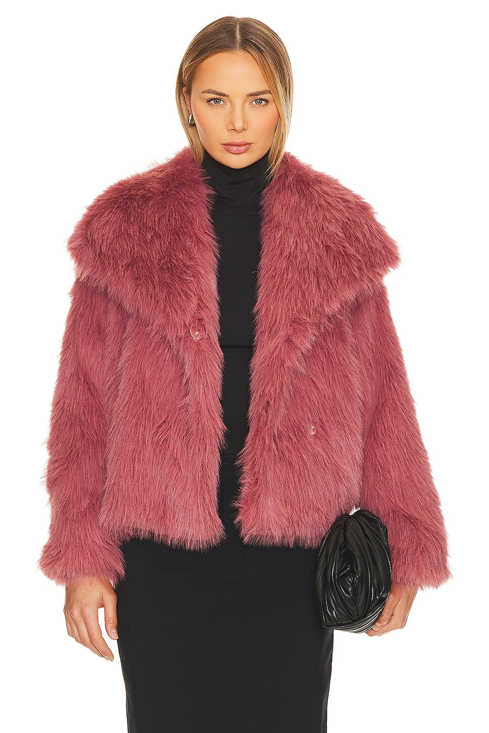 

Пальто ASTR the Label Lynx Faux Fur, цвет Mauve