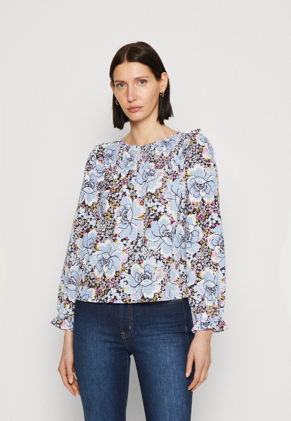

Блузка Marks & Spencer с длинными рукавами, мультиколор