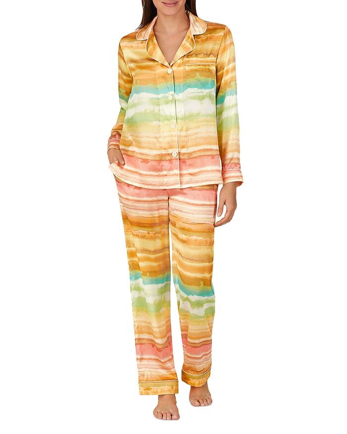 

Моющаяся шелковая классическая длинная пижама BedHead Pajamas
