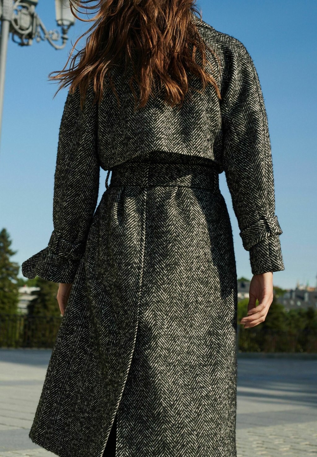 

Тренч Style Next, цвет textured monochrome herringbone