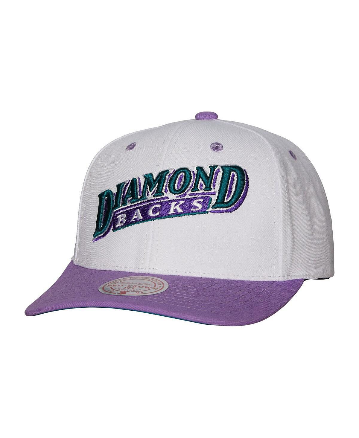 

Мужская белая кепка Arizona Diamondbacks Cooperstown Collection Pro Crown Snapback Mitchell & Ness