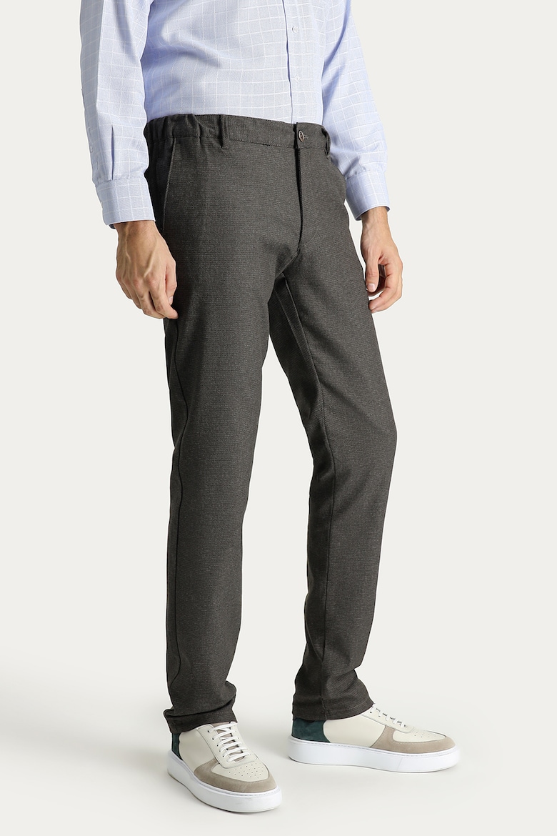цена Узкие брюки с эластичной талией Kigili, серый