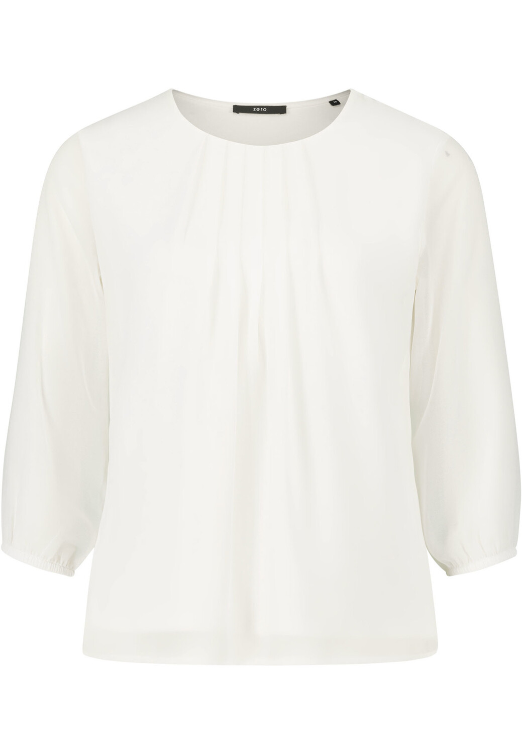 

Блуза Zero Chiffon mit transparenten Ärmeln, белый