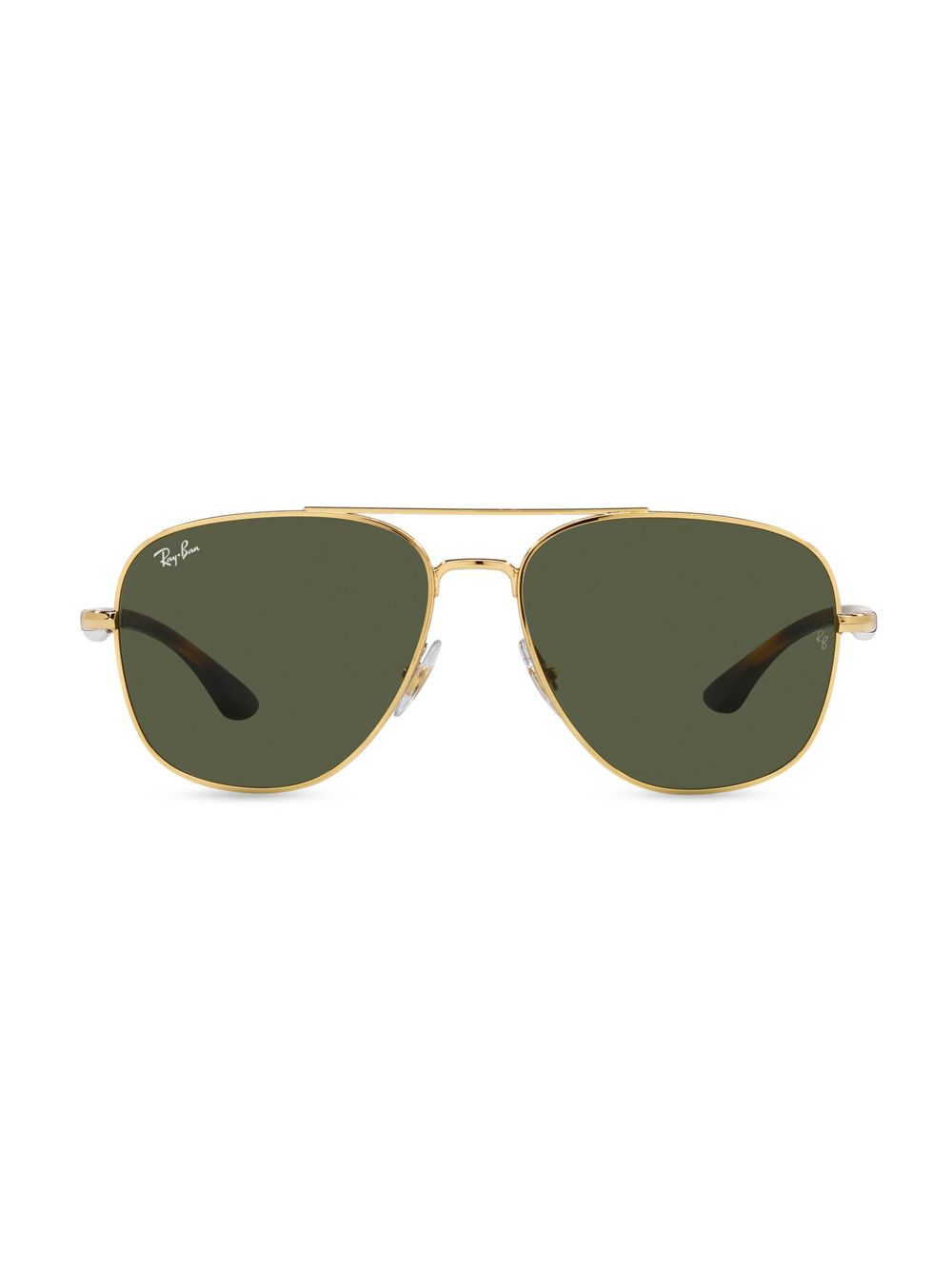 RB3683 Металлические квадратные солнцезащитные очки Ray-Ban, золотой