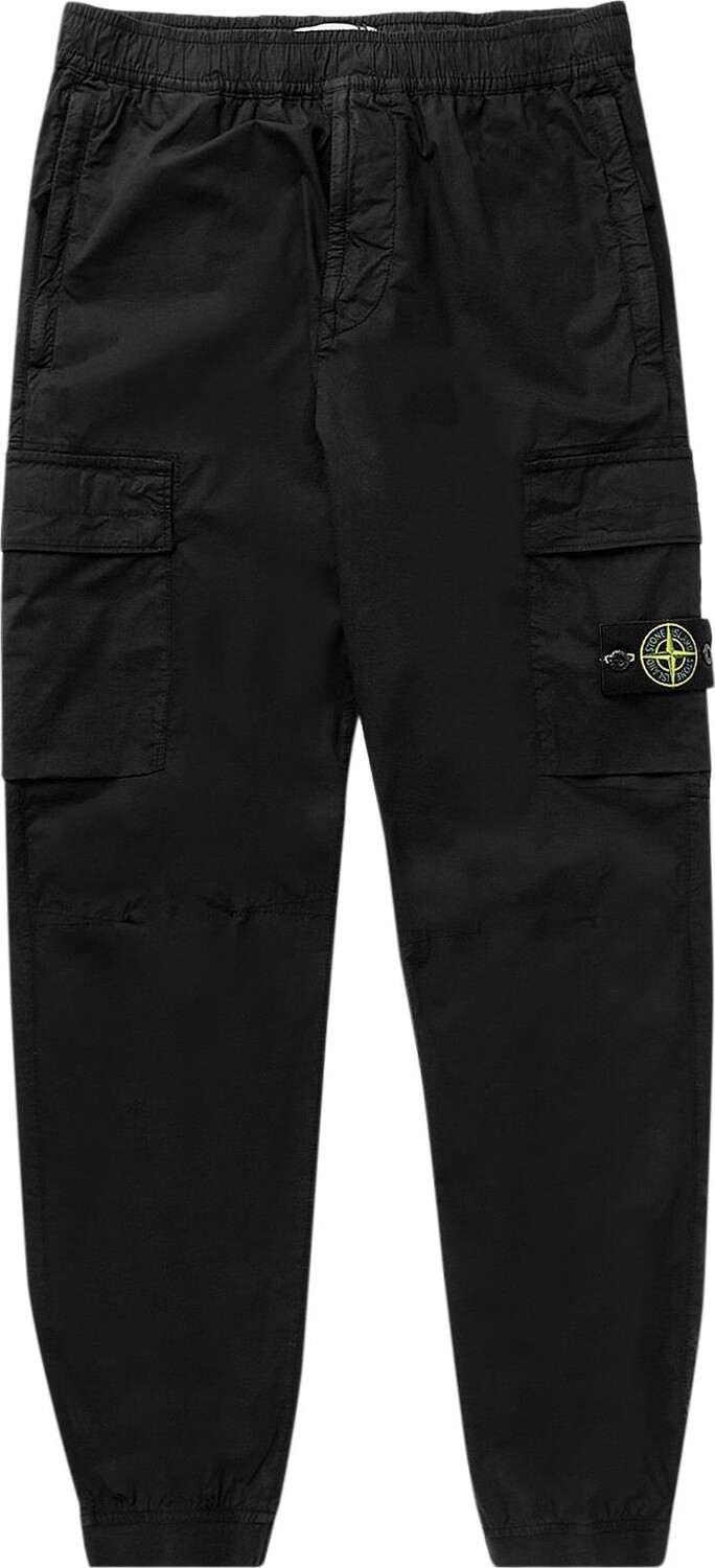 

Брюки Stone Island Engineered Knees Cargo 'Black', черный