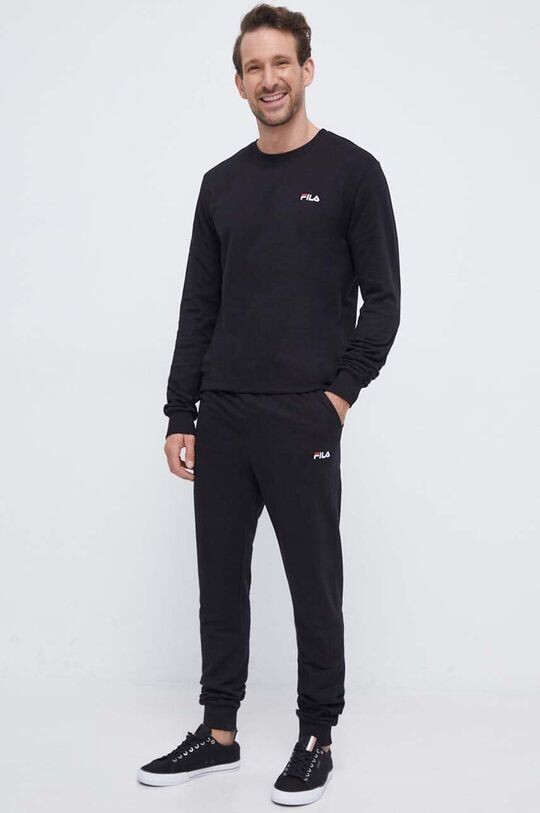 

Спортивный костюм из хлопка Fila, черный