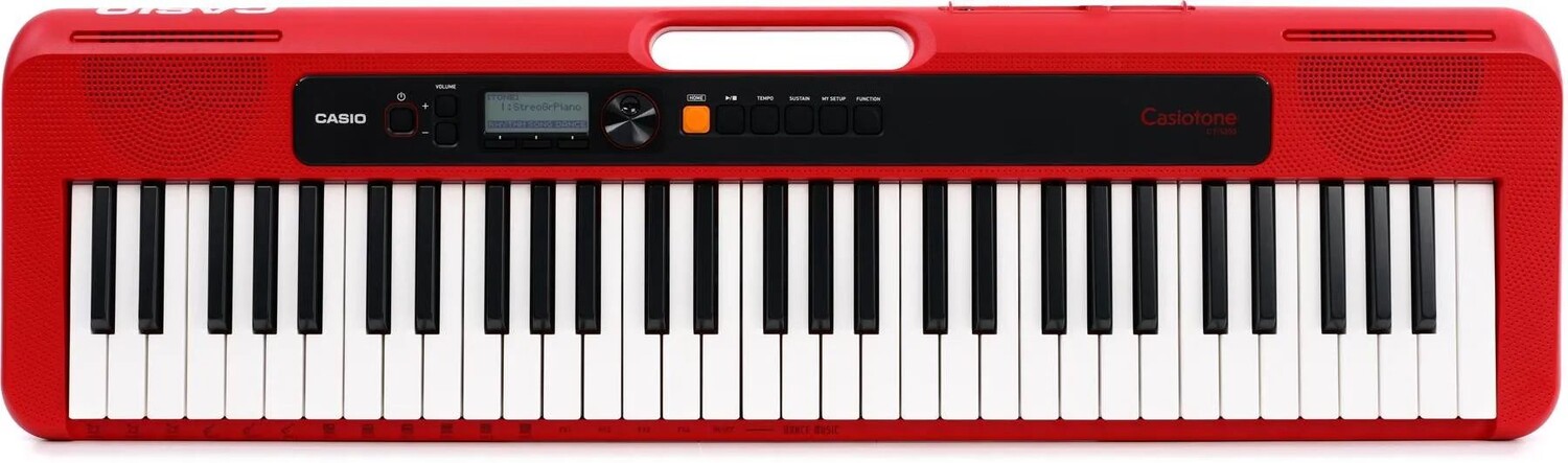 

Casio Casiotone CT-S200 61-клавишная портативная клавиатура-аранжировщик — красная