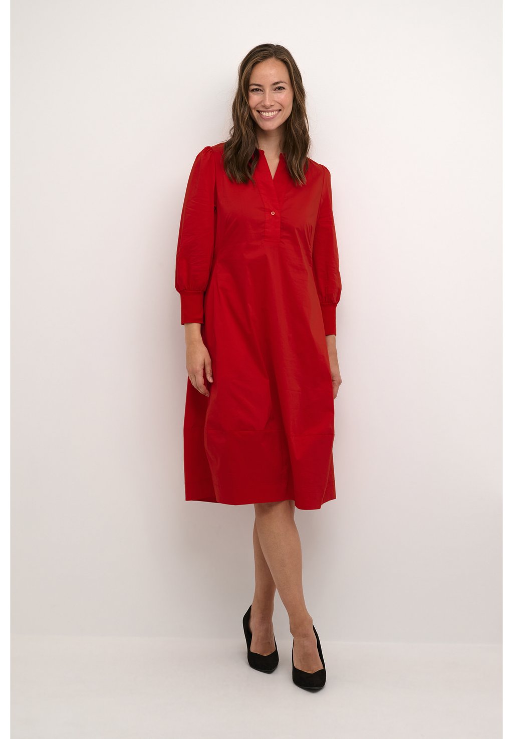 Дневное платье CUANTOINETT 3/4 SLEEVE Culture, цвет fiery red