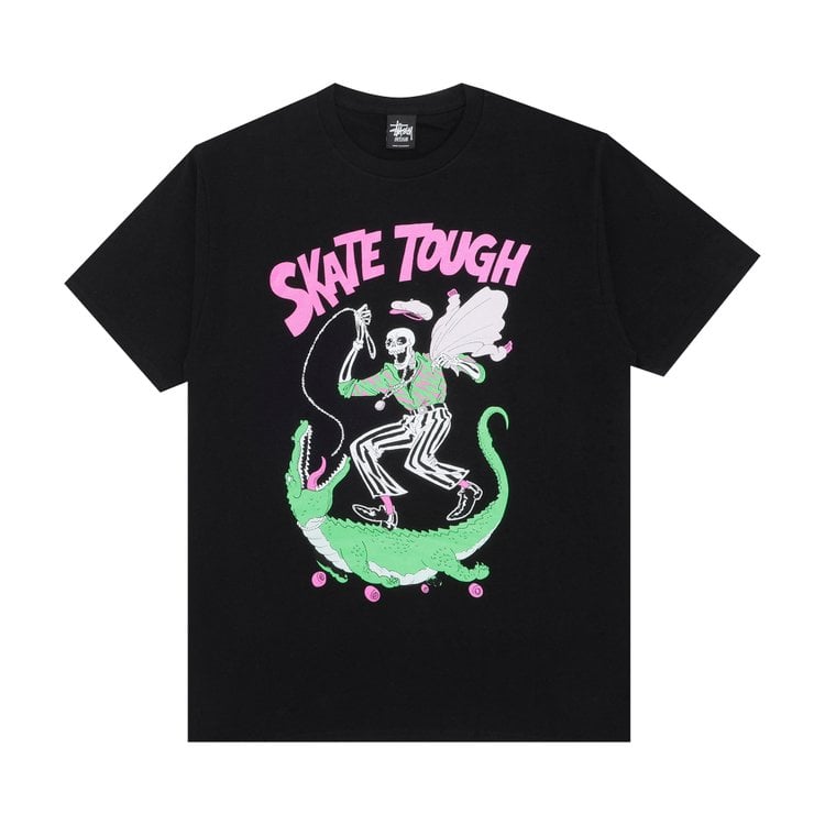 

Футболка Stussy Skate Skeleton 'Black', черный