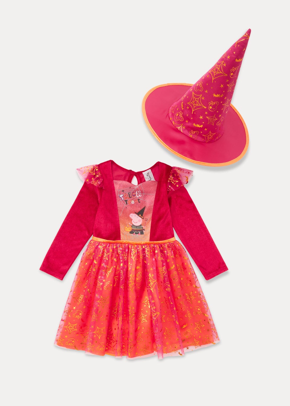 Детский разноцветный карнавальный костюм ведьмы Peppa Pig (9 мес.–5 лет), мультиколор