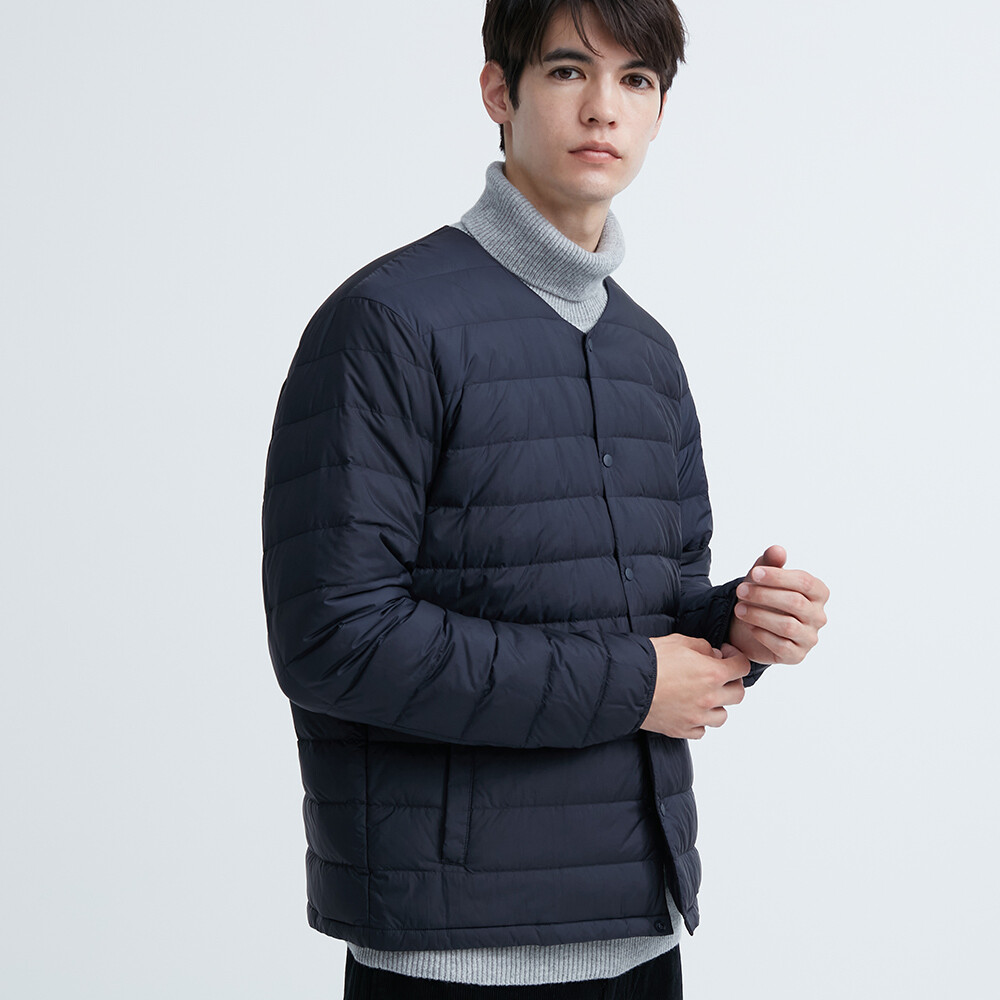 

Куртка Uniqlo пуховая легкая премиум-класса, темно-синий