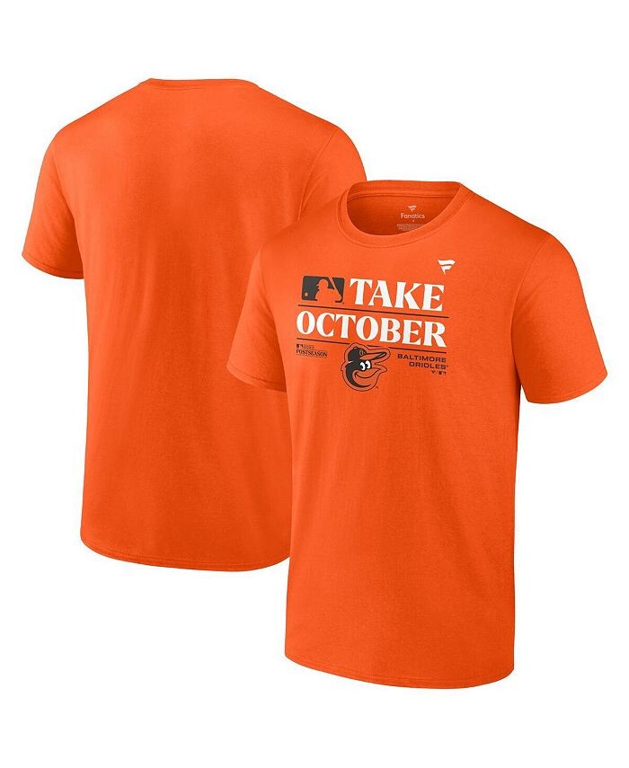 

Мужская оранжевая футболка с логотипом Baltimore Orioles Post Season 2023 Locker Big and Tall Fanatics, оранжевый