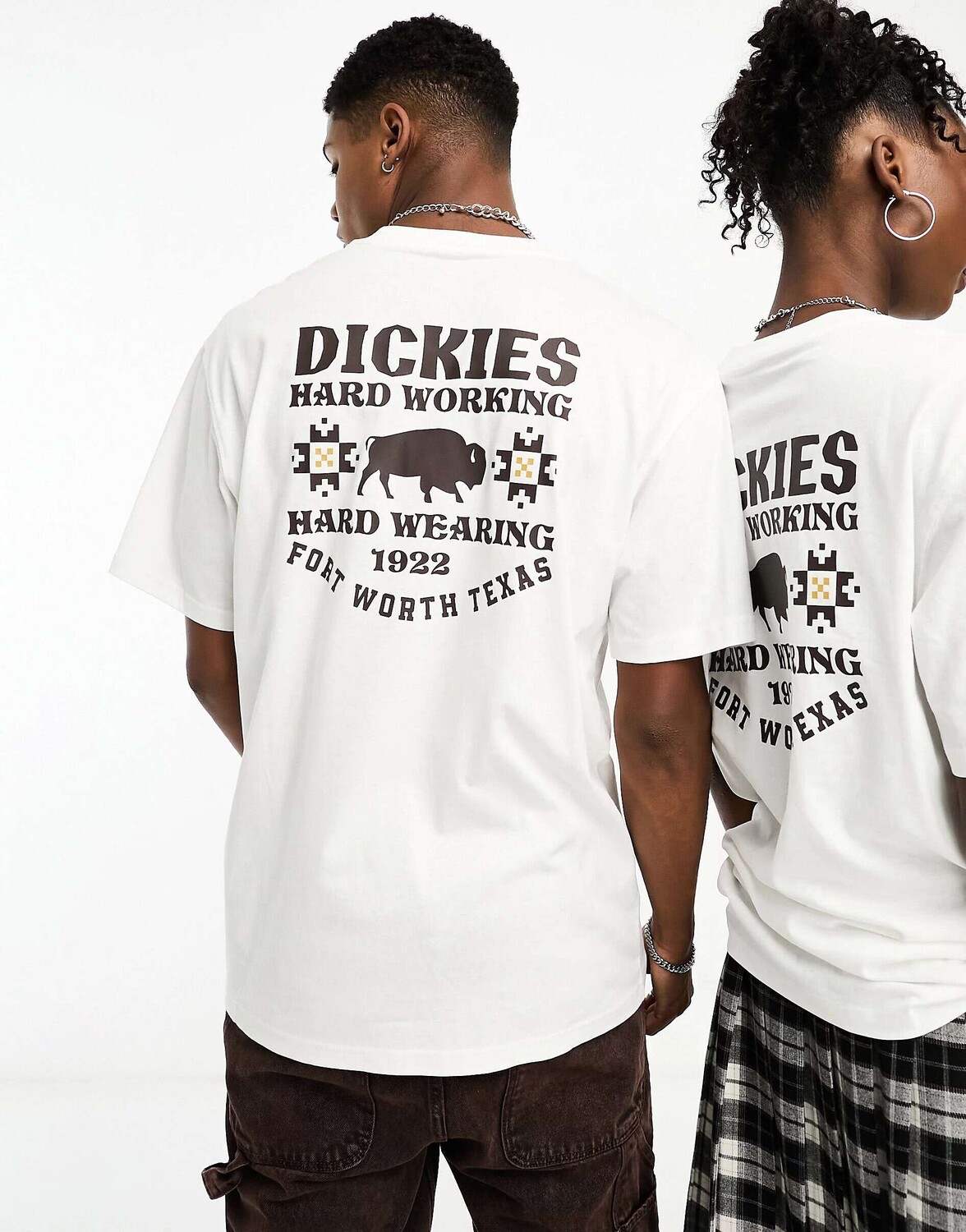 

Белая футболка Dickies Hays с техасским принтом на спине, Белый