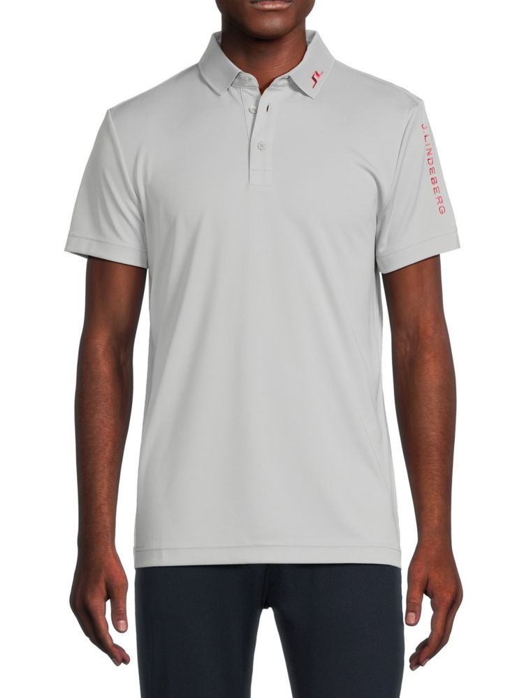 Поло для гольфа Tour Tech J.Lindeberg, цвет High Rise футболка поло для гольфа с логотипом tech j lindeberg цвет high rise