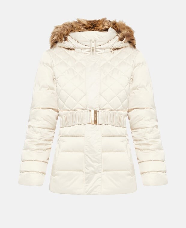 

Мягкий пуховик Guess, экрю