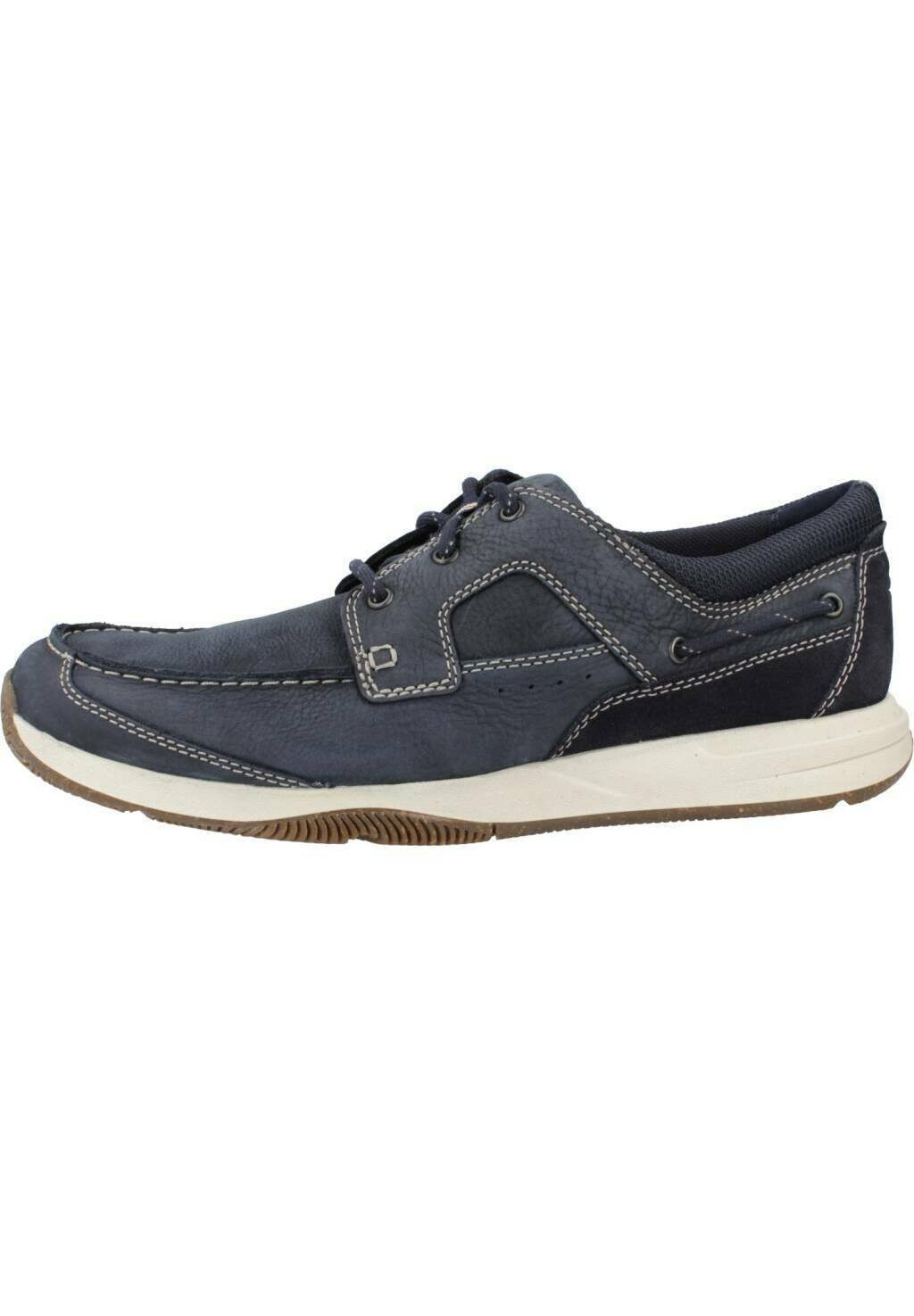 

Спортивные туфли на шнуровке Sailview Clarks, синий