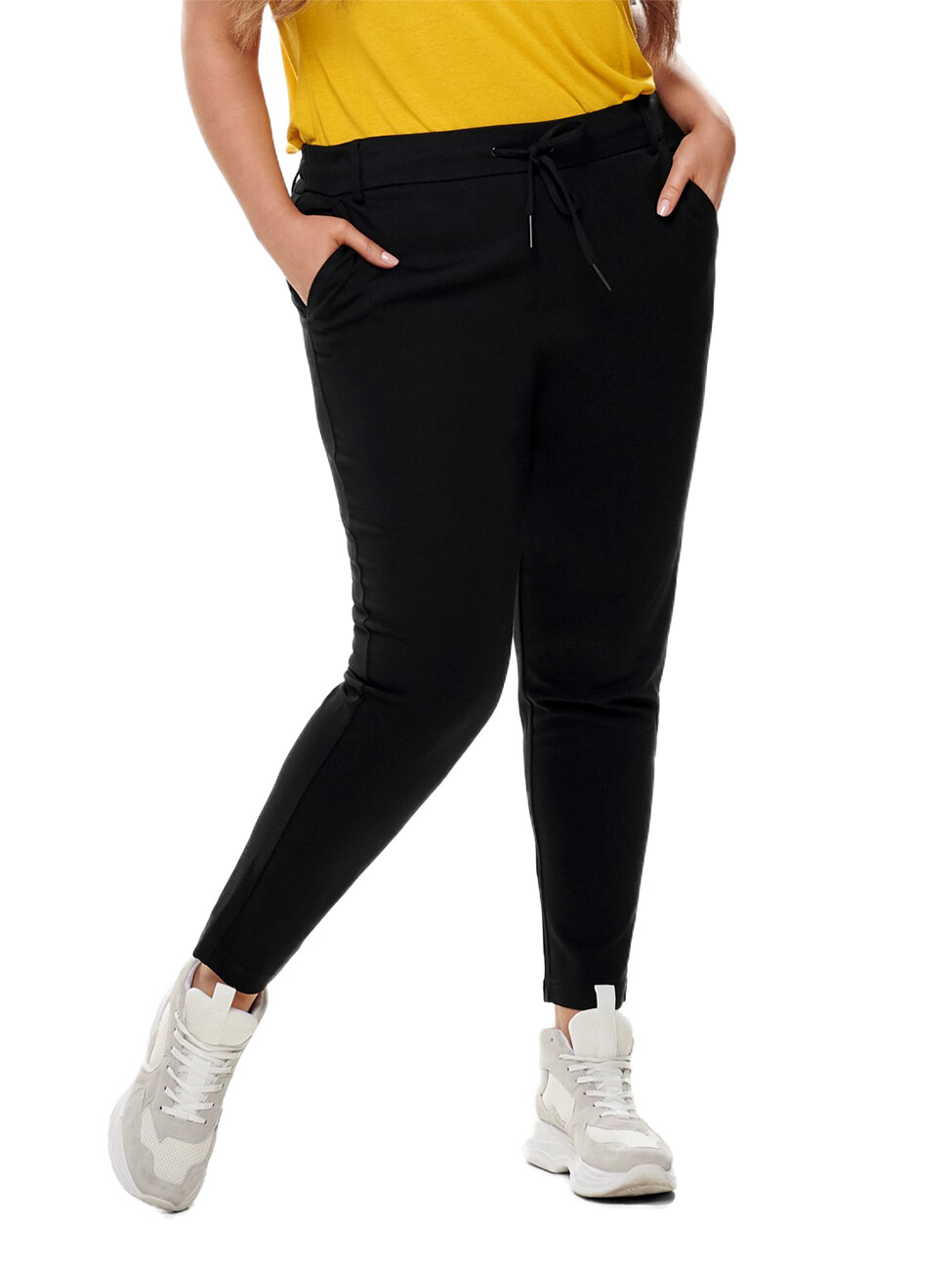

Брюки ONLY Stoffhose / Chino GOLDTRASH comfort/relaxed, черный