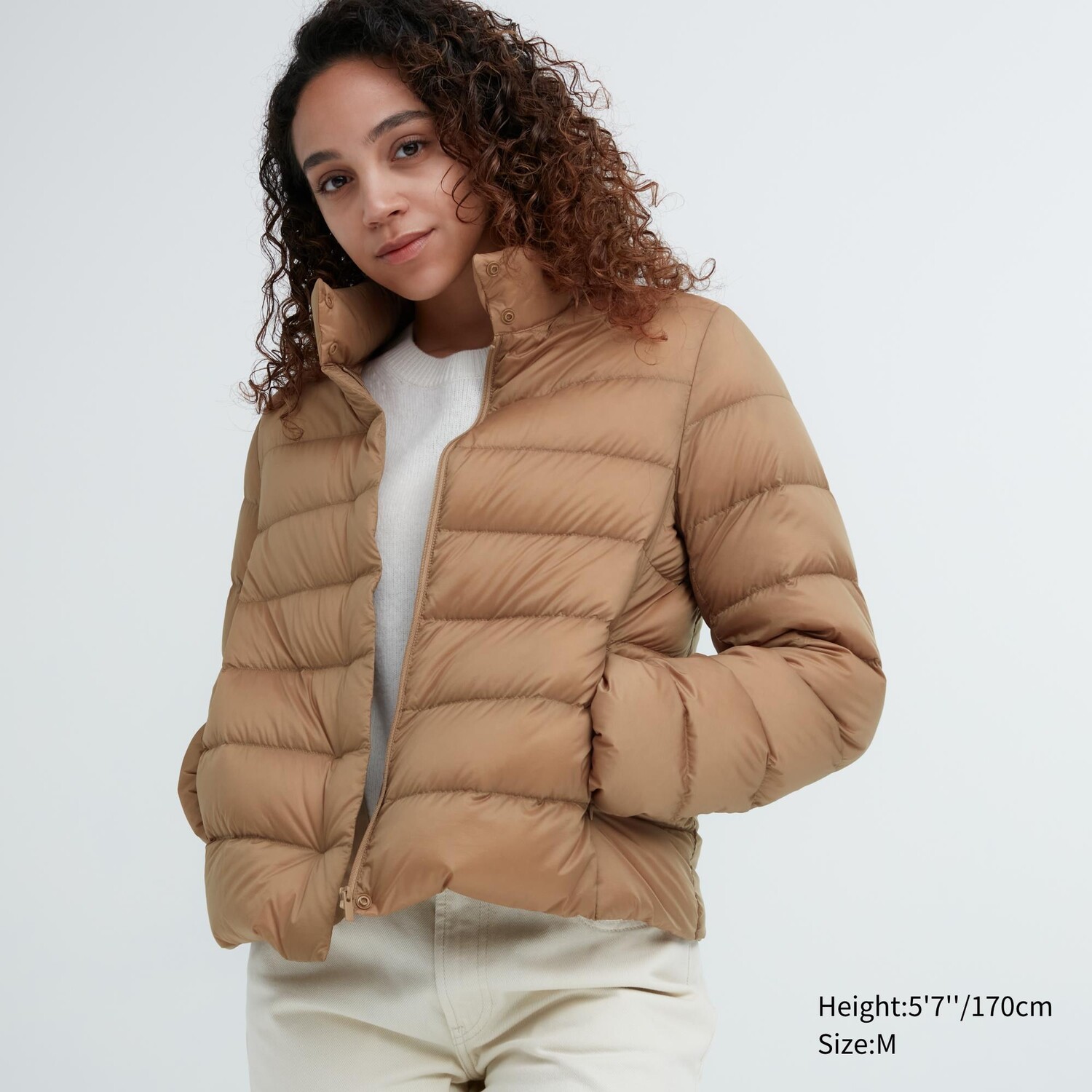 

Ультралегкий пуховик UNIQLO, бежевый