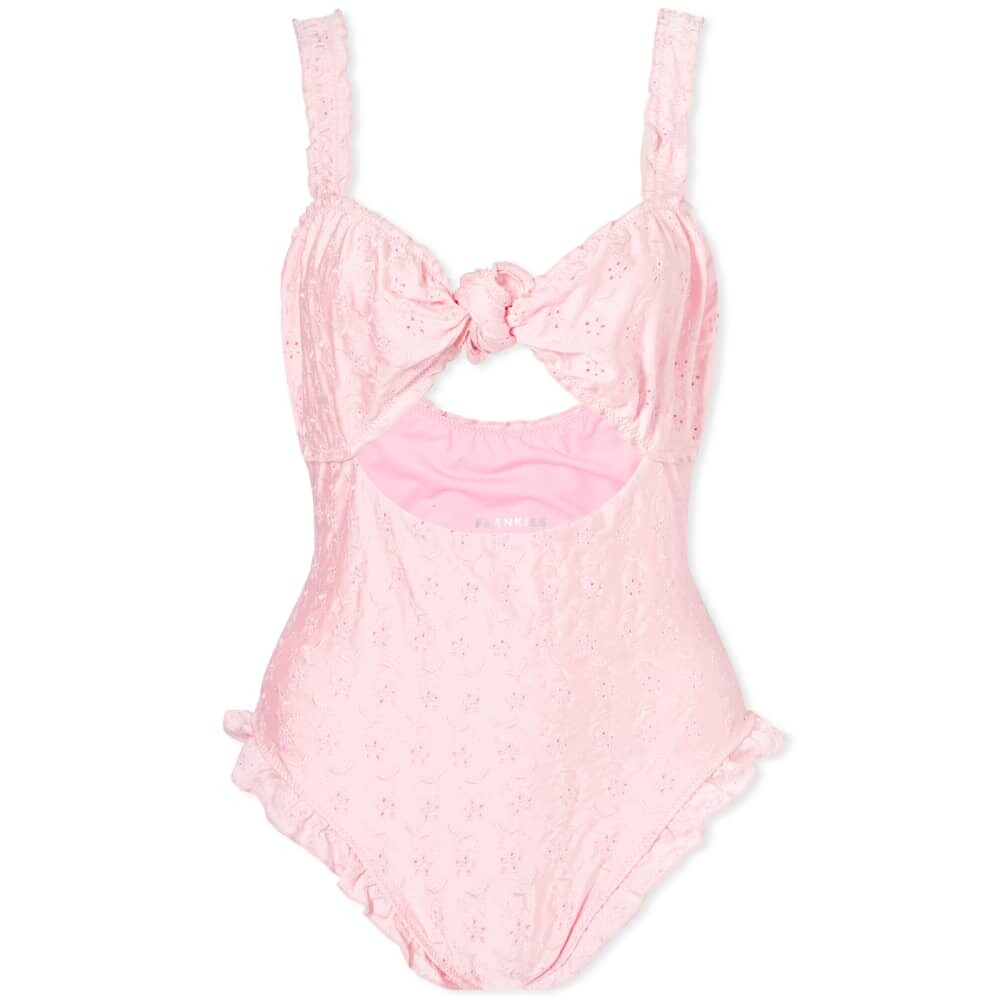 

Слитный купальник Frankies Bikinis Lucia с люверсами, розовый