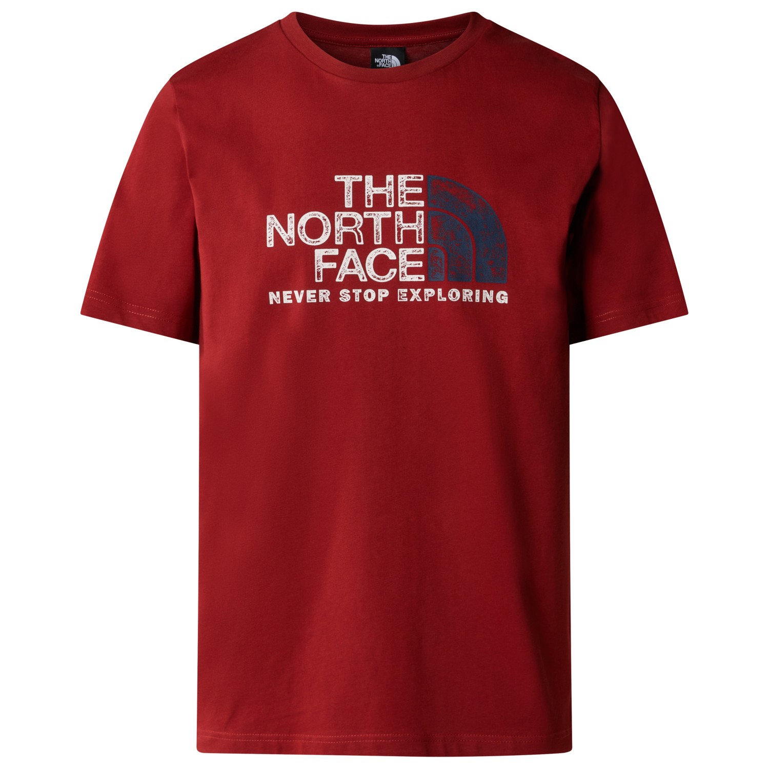 футболка the north face s s mountain line tee цвет desert rust Футболка The North Face S/S Rust 2 Tee, цвет Iron Red