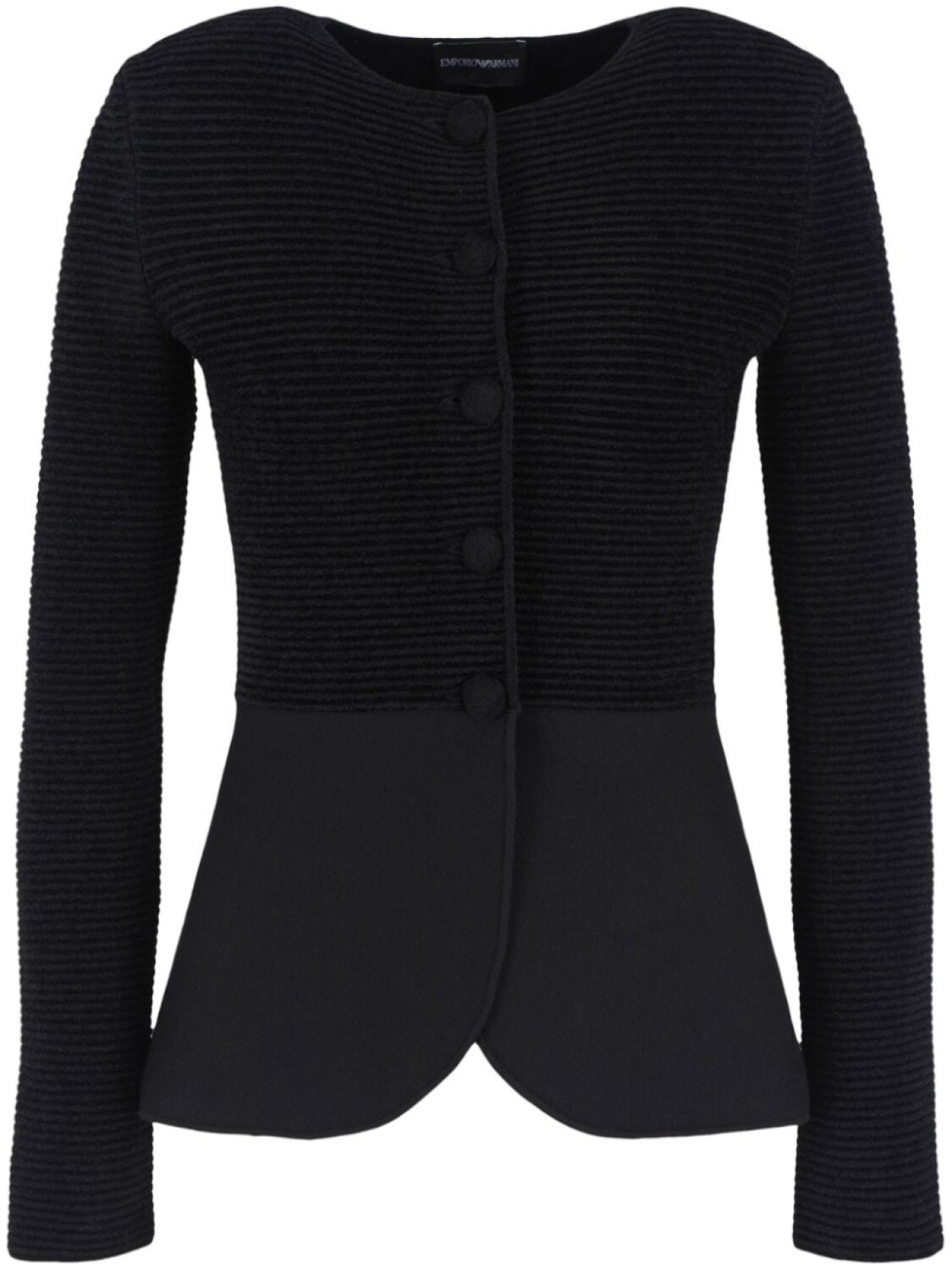 

Emporio Armani вязаный жакет, черный