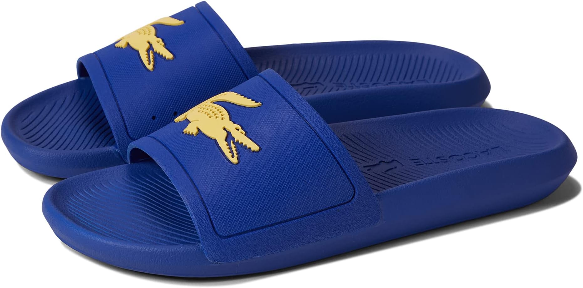 

Сандалии на плоской подошве Croco Slide 0722 3 CMA Lacoste, цвет Navy Yellow